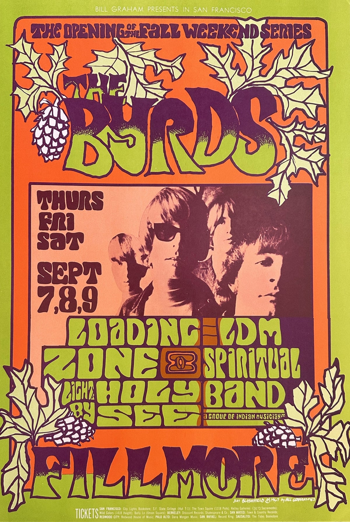 The Byrds by Jim Blashfield (BG-82-1) - Original Vintage Poster