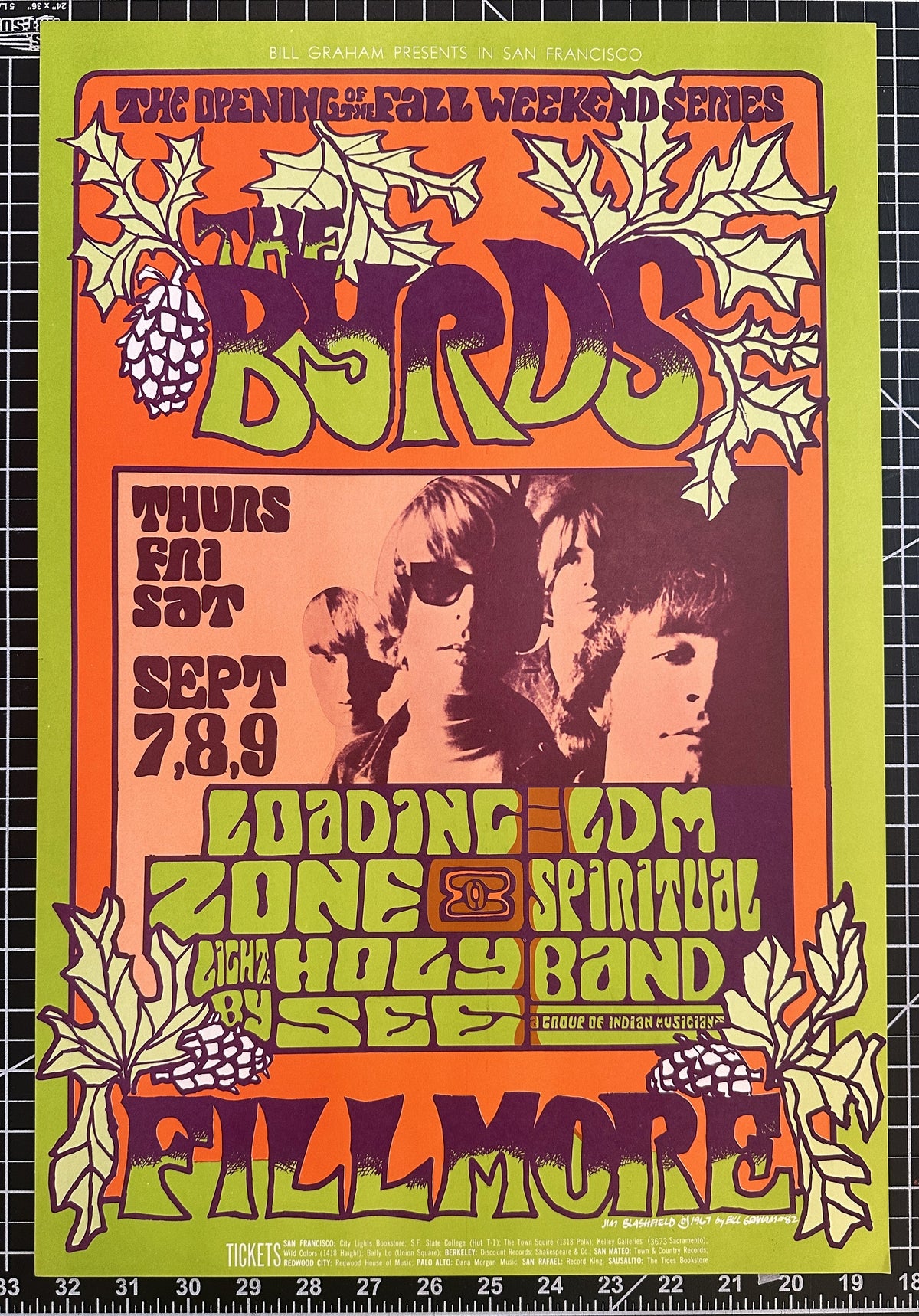 The Byrds by Jim Blashfield (BG-82-1) - Original Vintage Poster