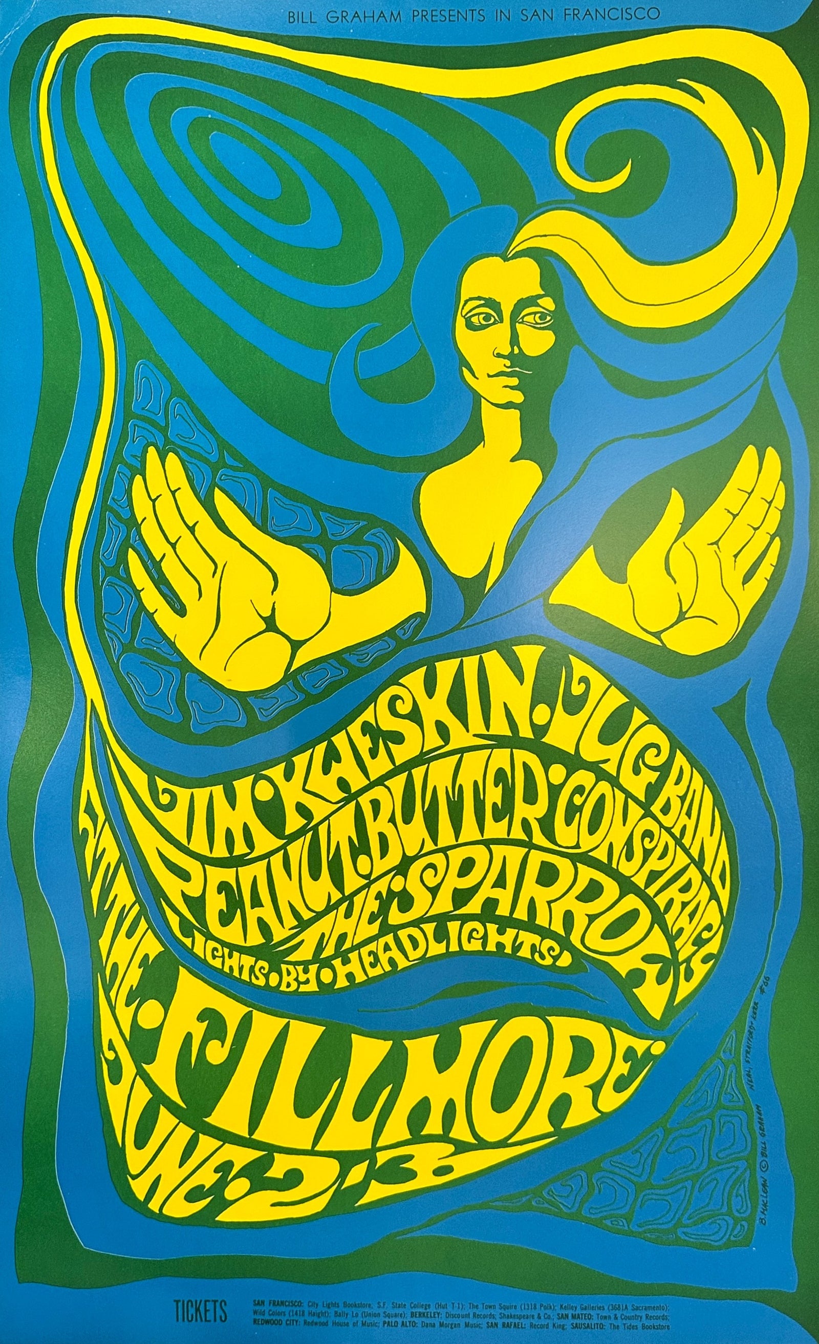 Jim Kweskin by Bonnie Maclean (BG-66-2) - Original Vintage Poster