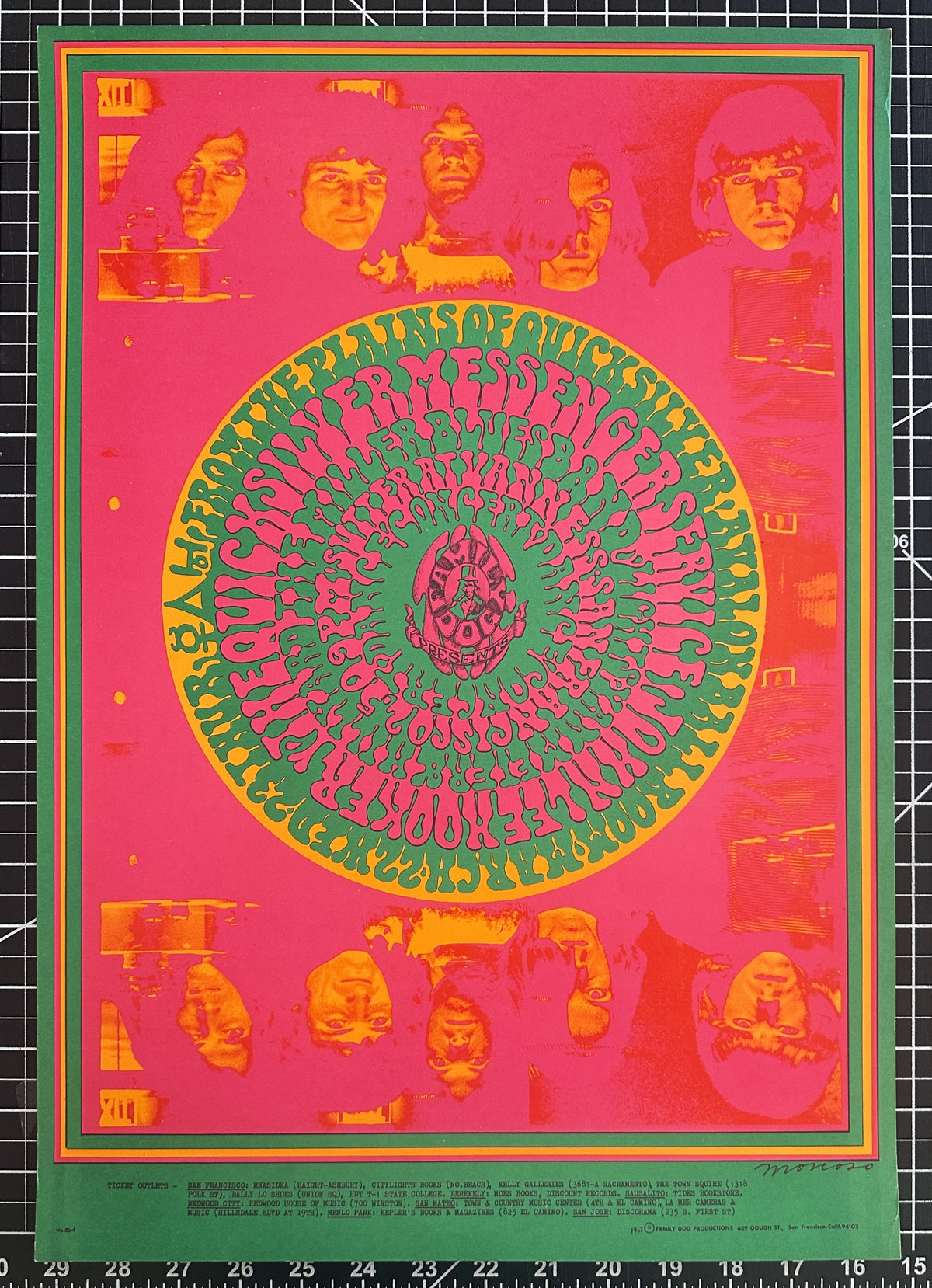 Quicksilver, John Lee Hooker by Moscoso (FD-53-1) - Original Vintage Poster