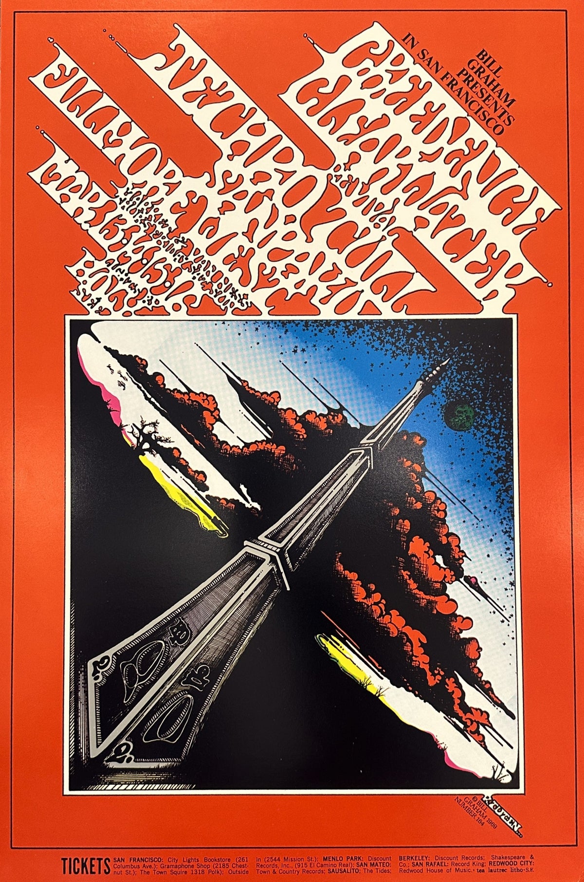 Creedence Clearwater Revival by Randy Tuten (BG-164-OP-1) - Original Vintage Poster
