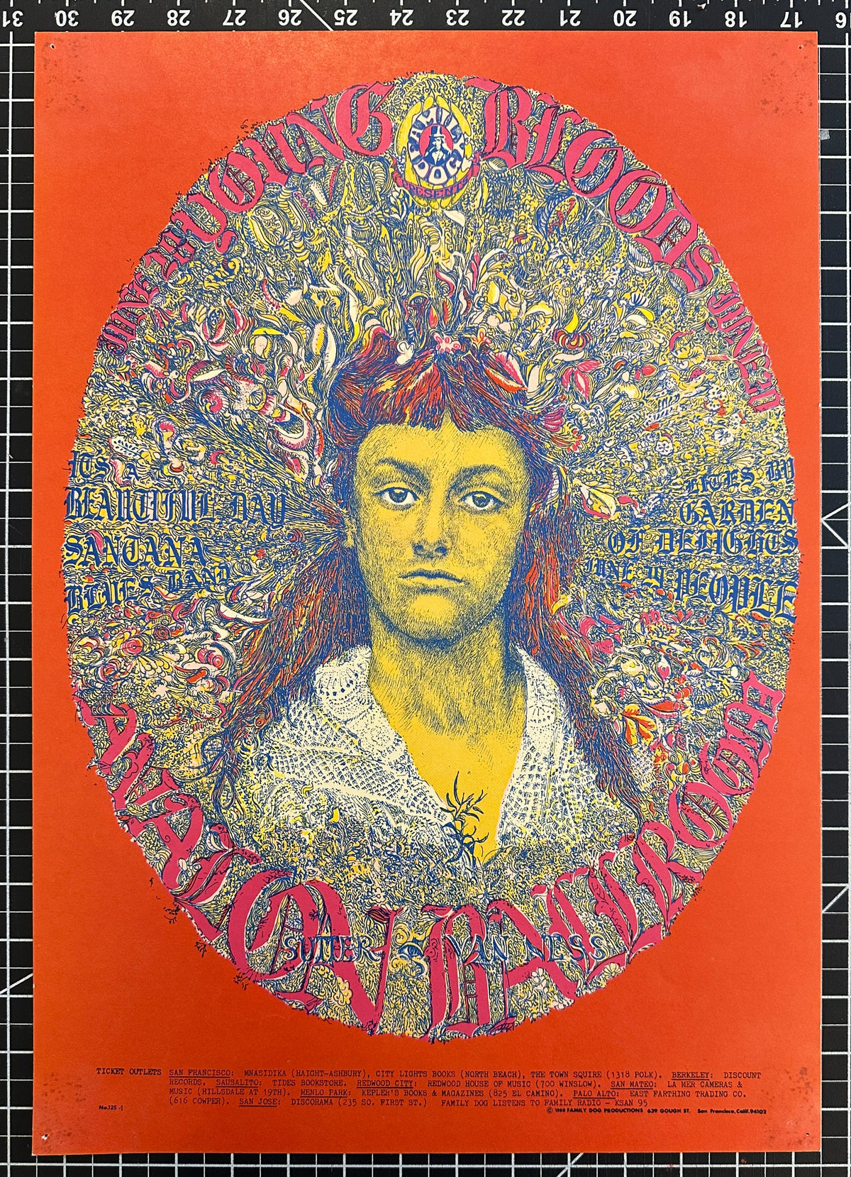 Santana, The Youngbloods (FD-125-1) - Original Vintage Poster
