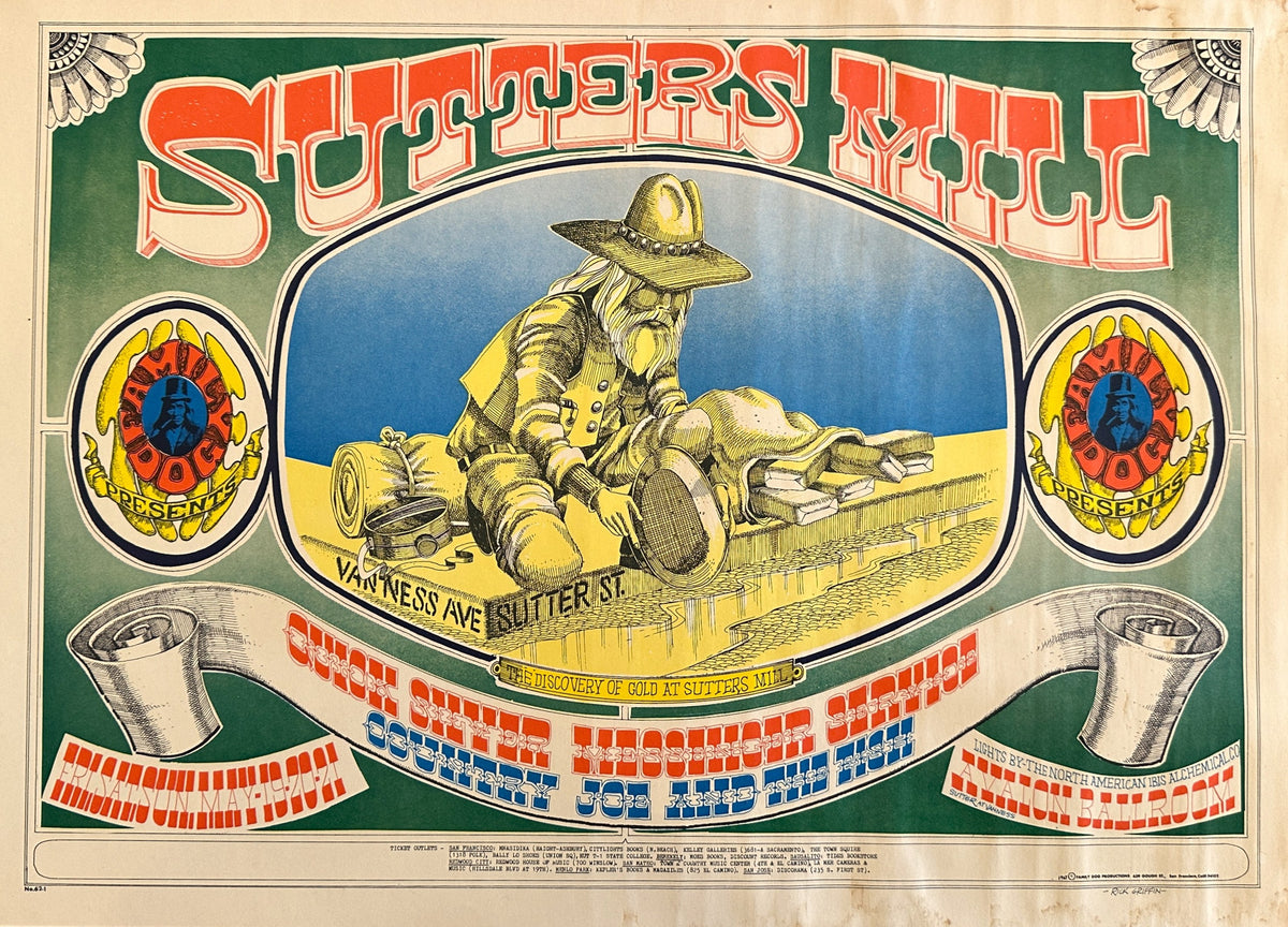 Sutter's Mill by Rick Griffin (FD-62-1) - Original Vintage Poster