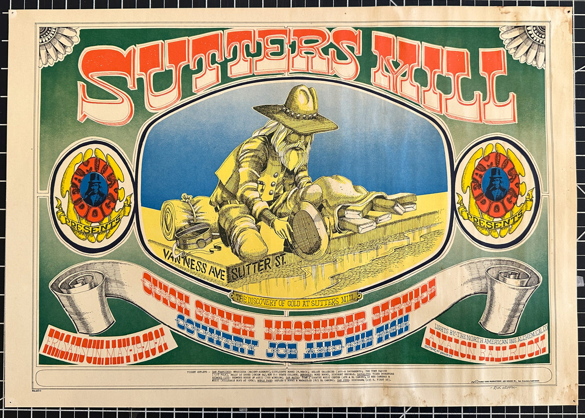 Sutter's Mill by Rick Griffin (FD-62-1) - Original Vintage Poster