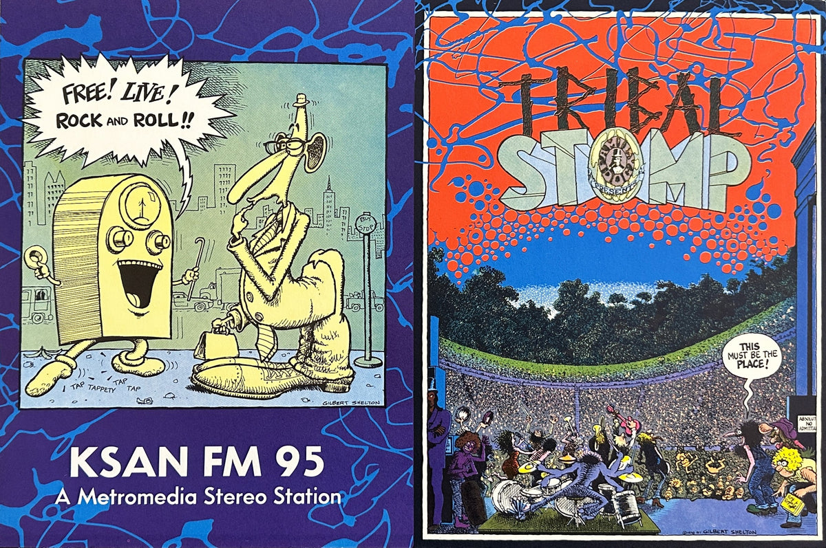 Tribal Stomp Program by Gilbert Shelton - Original Vintage Poster