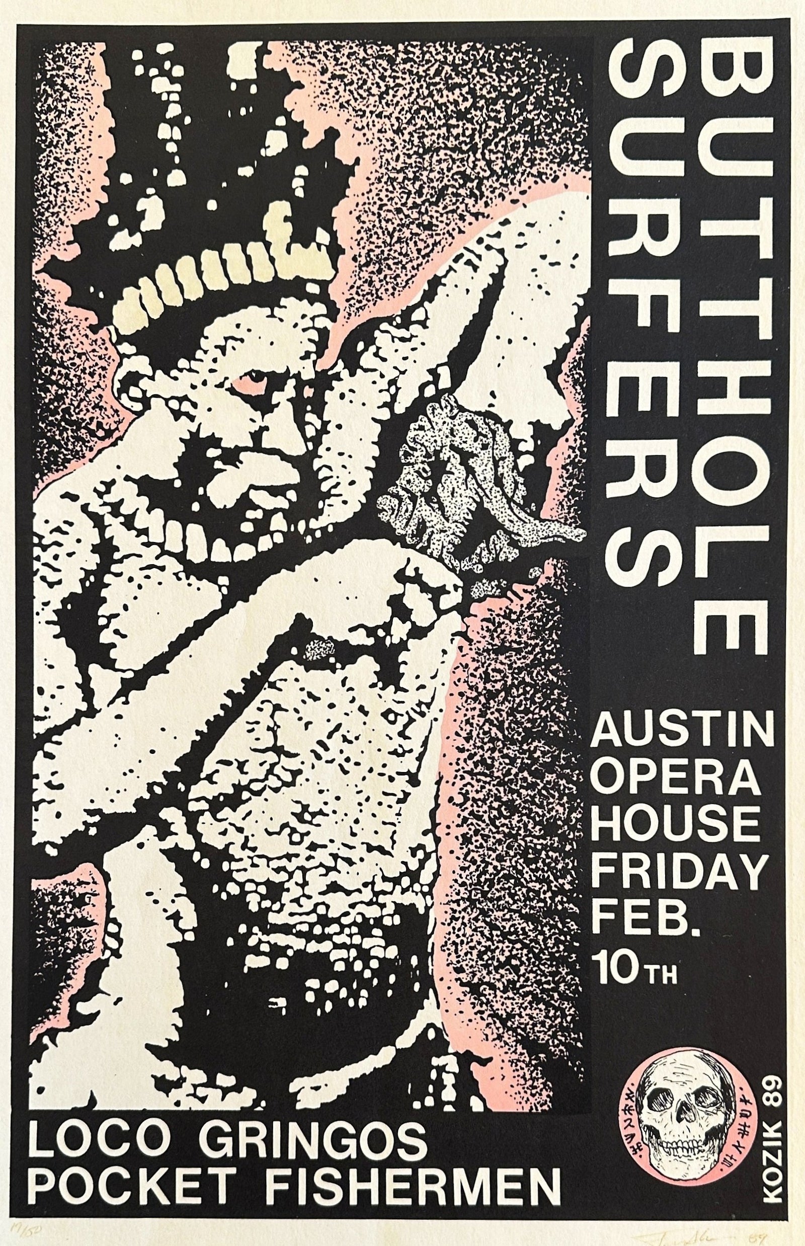 Butthole Surfers by Kozik, Signed (#9/50) - Original Vintage Poster
