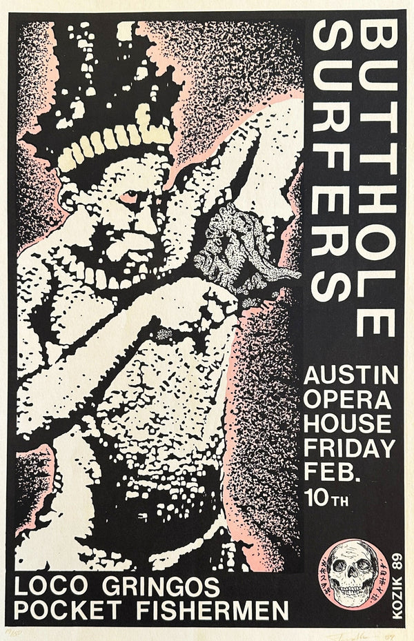 Butthole Surfers by Kozik, Signed (#9/50) - Original Vintage Poster