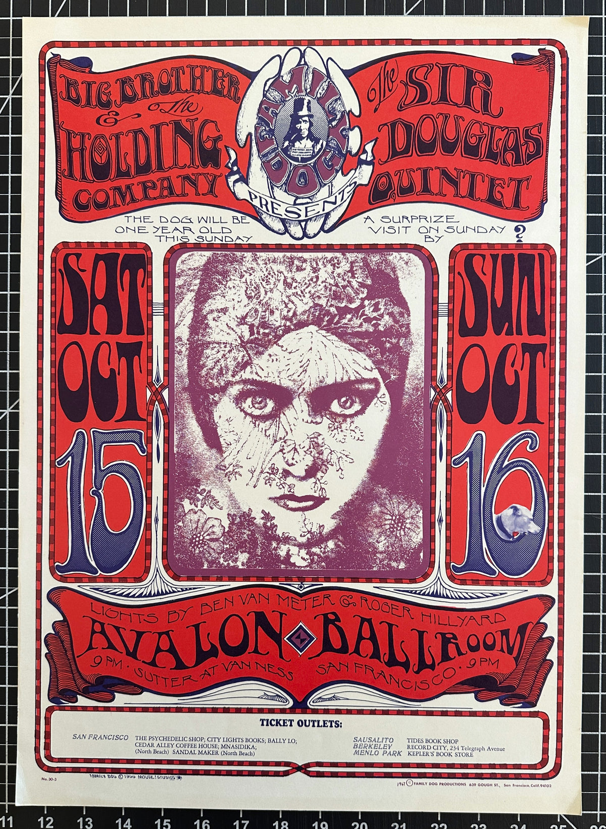 Big Brother by Stanley Mouse & Alton Kelley (FD-30-3) - Original Vintage Poster