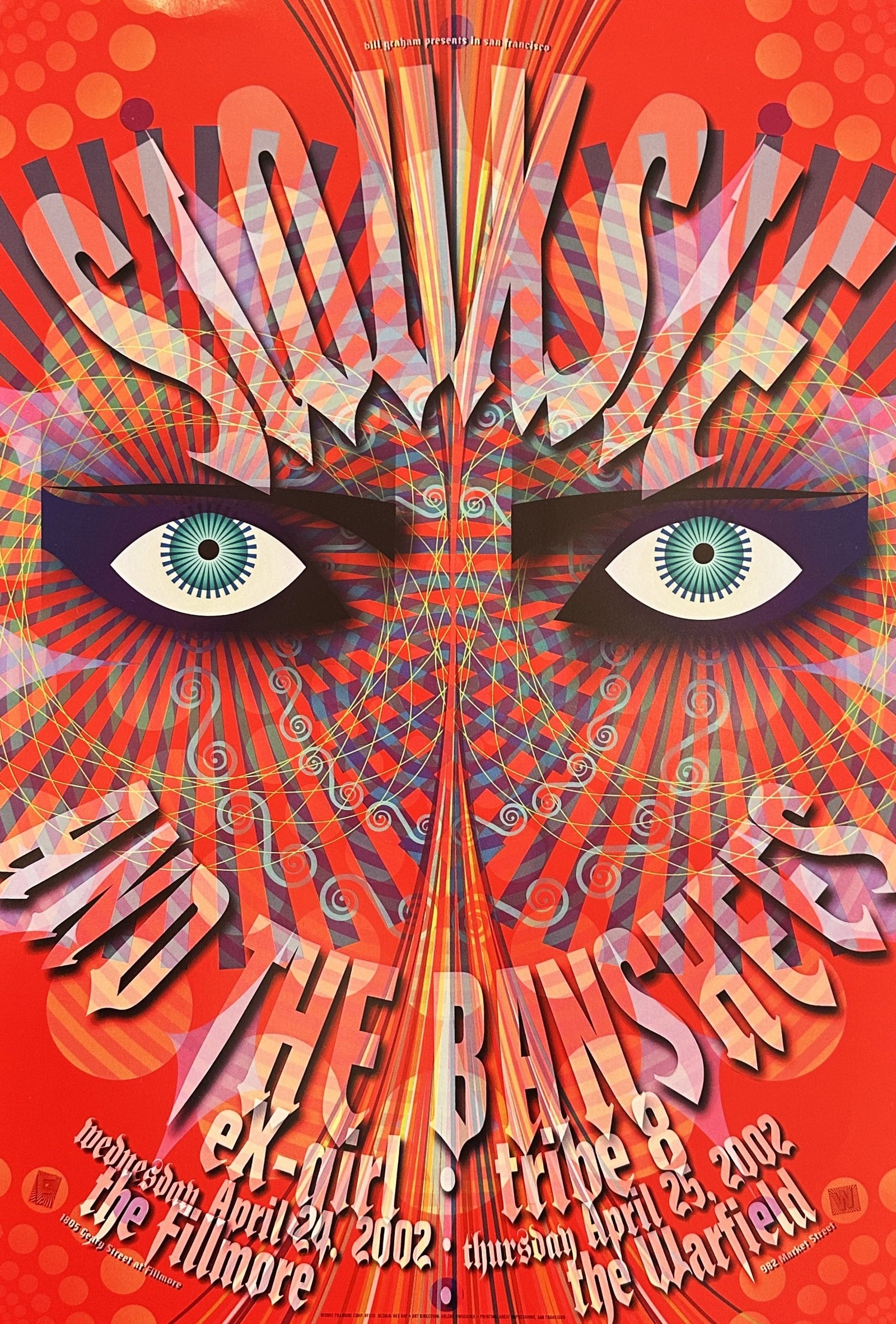 Siouxsie & the Banshees, Fillmore - Original Vintage Poster