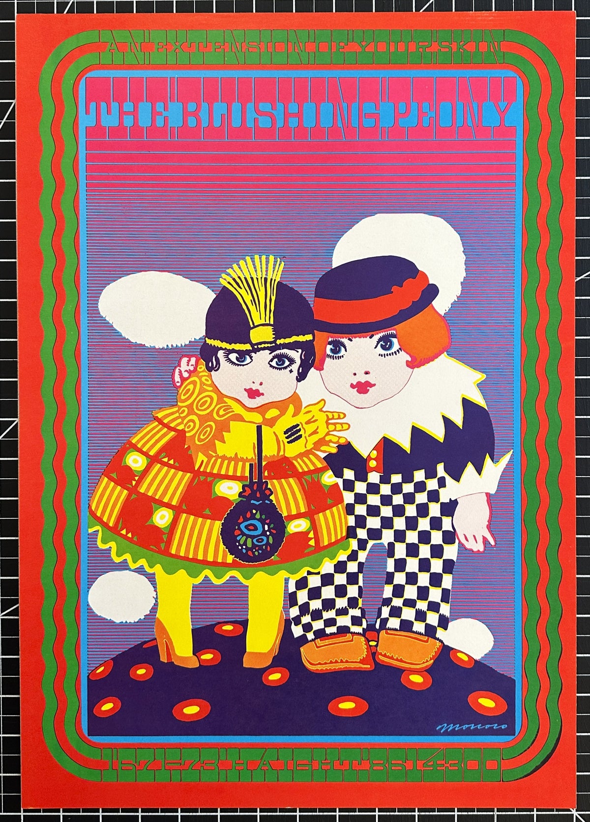 The Blushing Peony by Moscoso (NR-17-1) - Original Vintage Poster