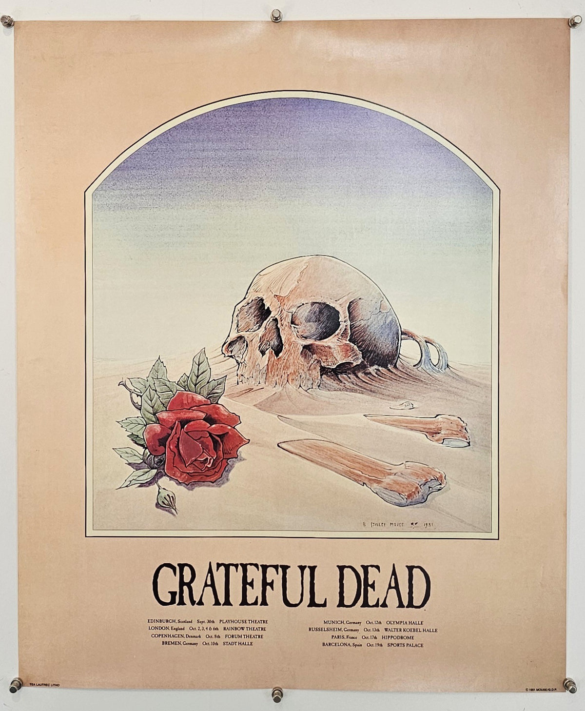 Grateful Dead by Stanley Mouse - Original Vintage Poster