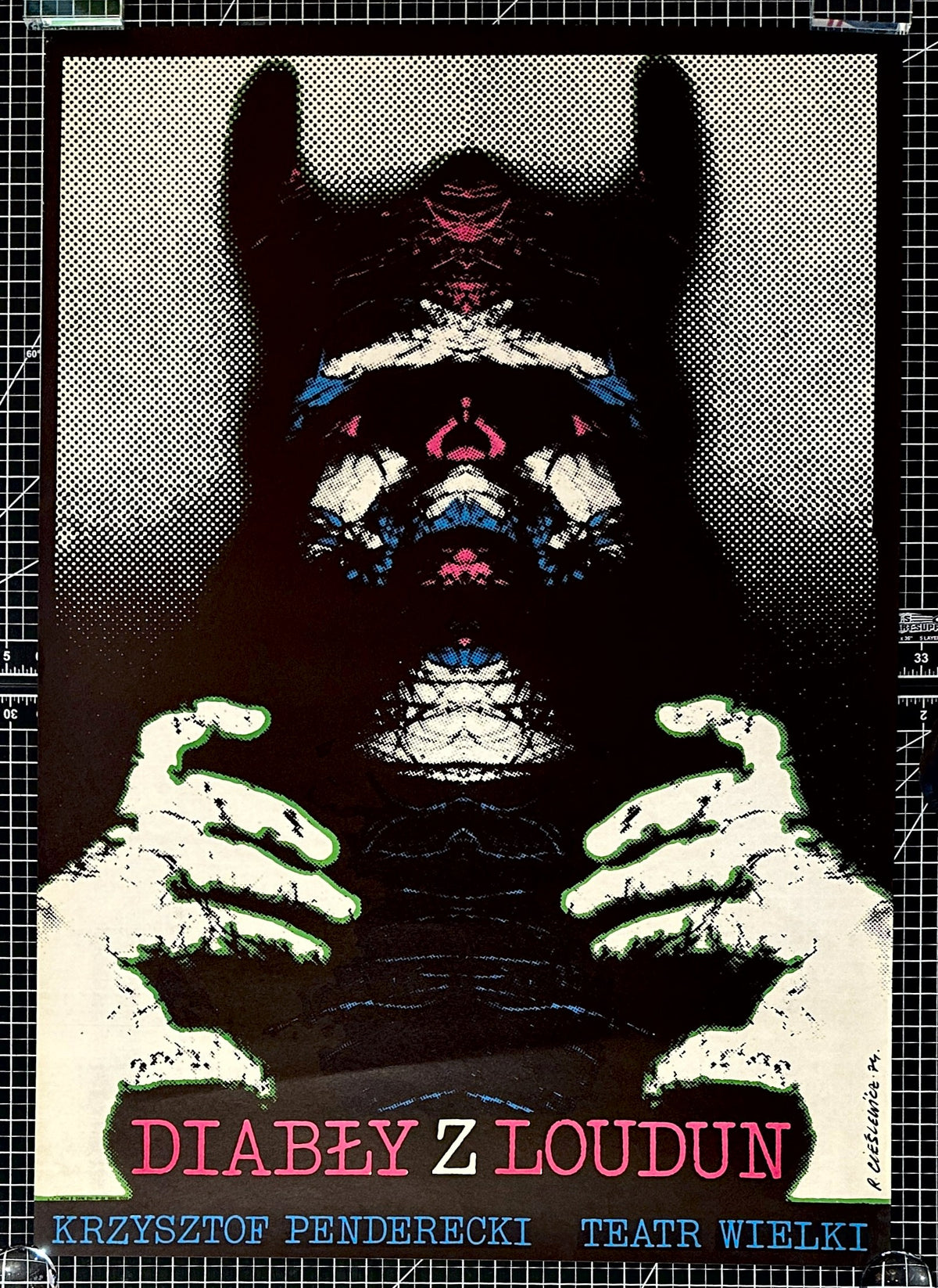 The Devils of Loudun, Polish Theatre - Authentic Vintage Poster