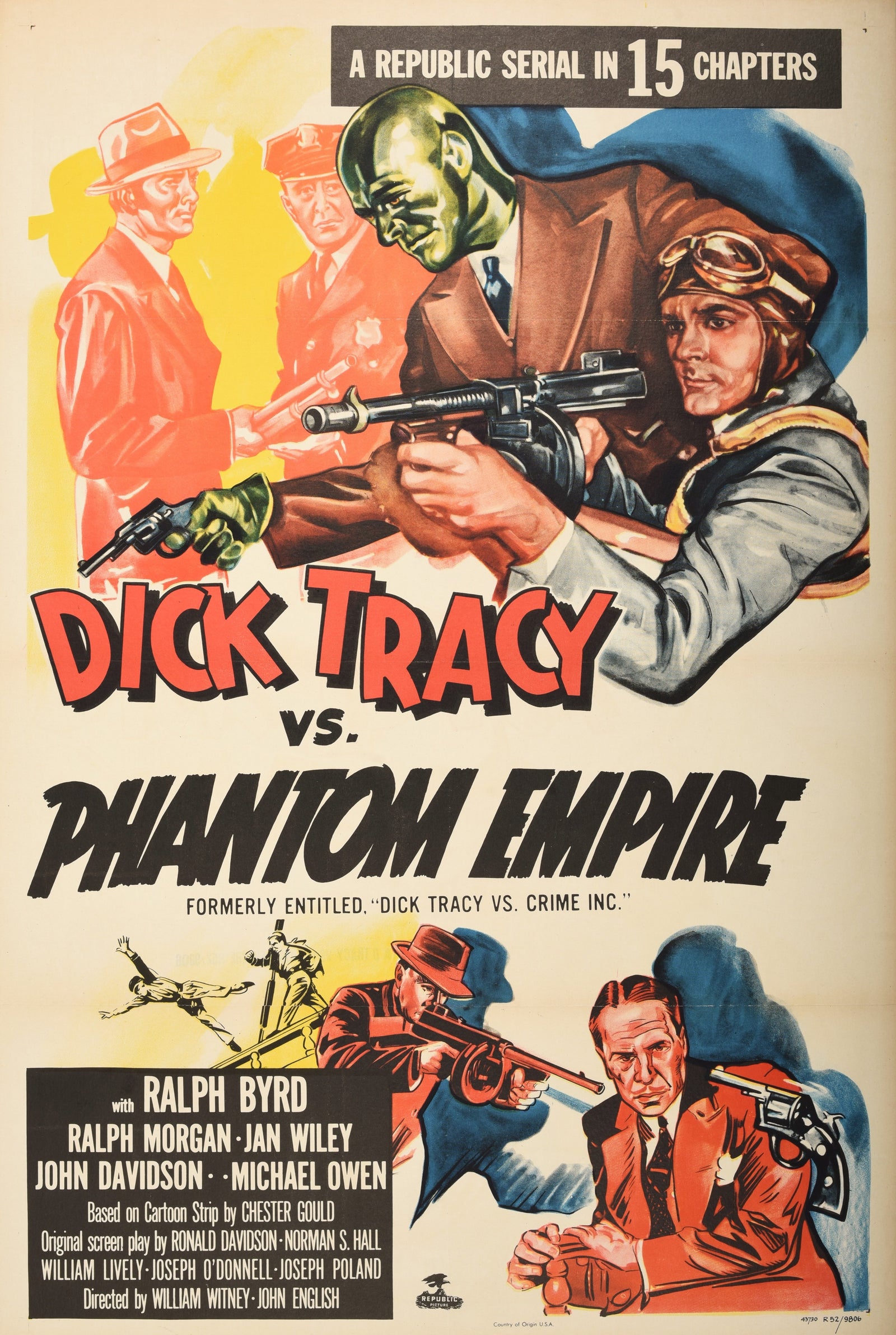 Dick Tracy vs. Phantom Empire - Authentic Vintage Poster