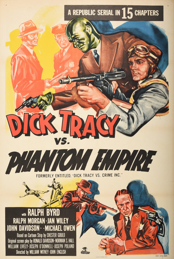 Dick Tracy vs. Phantom Empire - Authentic Vintage Poster