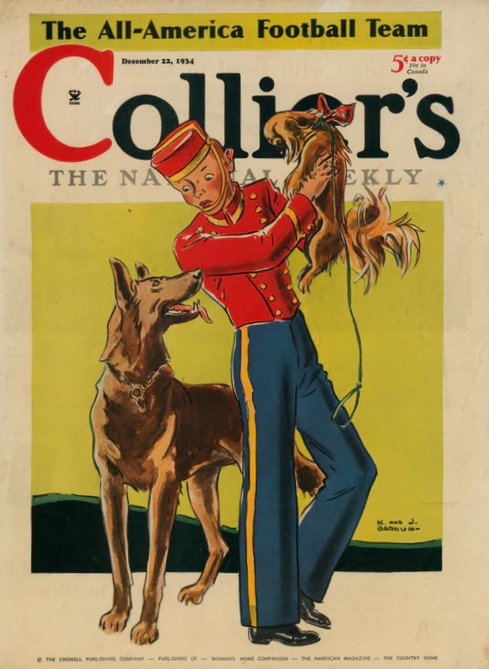 Bellhop- Collier's Magazine - Authentic Vintage Cover Art