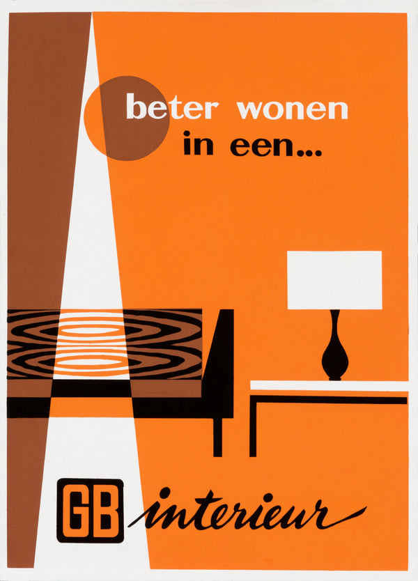 GB Interieur, Holland - Authentic Vintage Poster