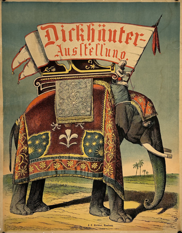 Thick Skinned Animal Spectacle- German - Authentic Vintage Poster