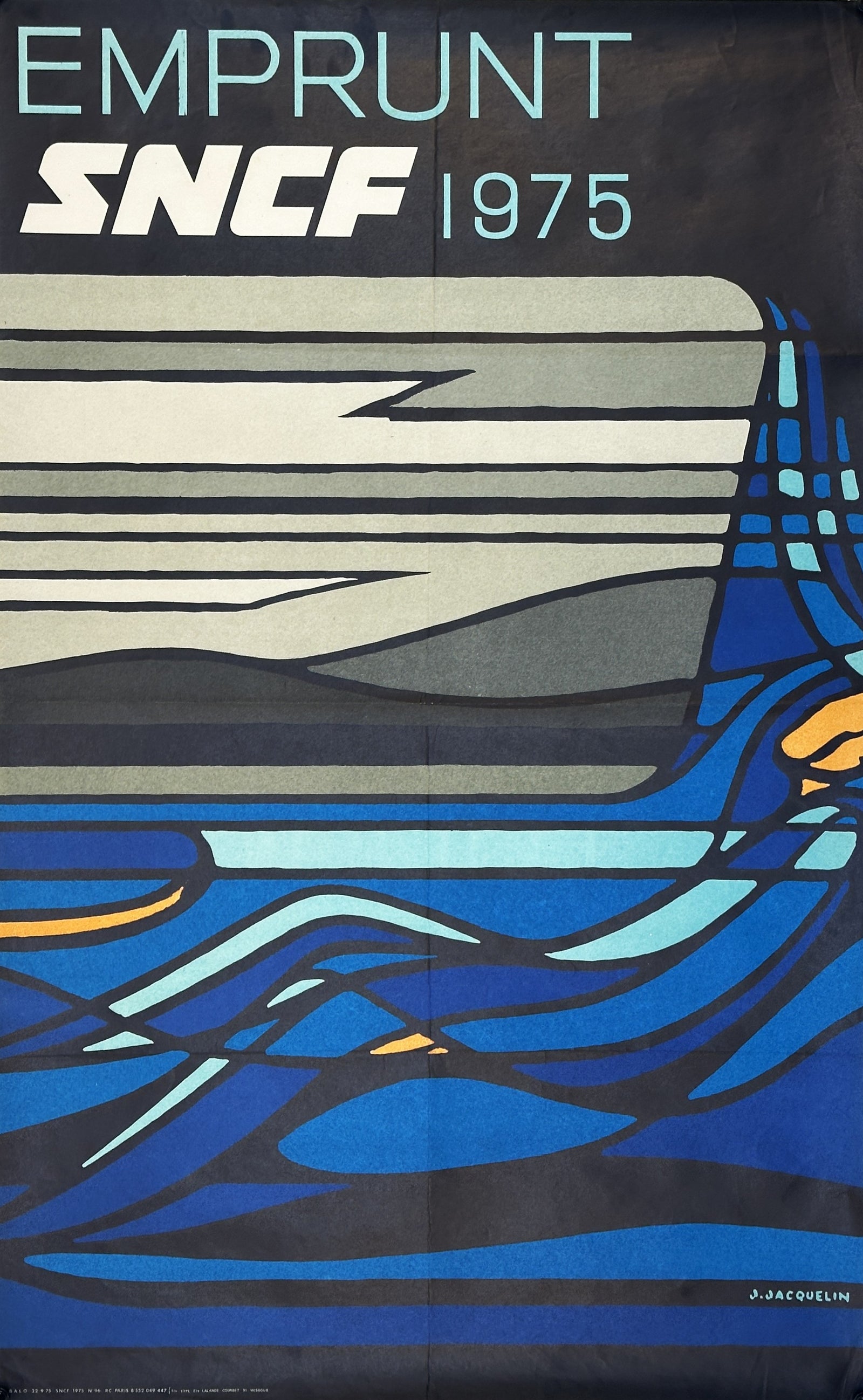 Emprunt SNCF - Authentic Vintage Poster