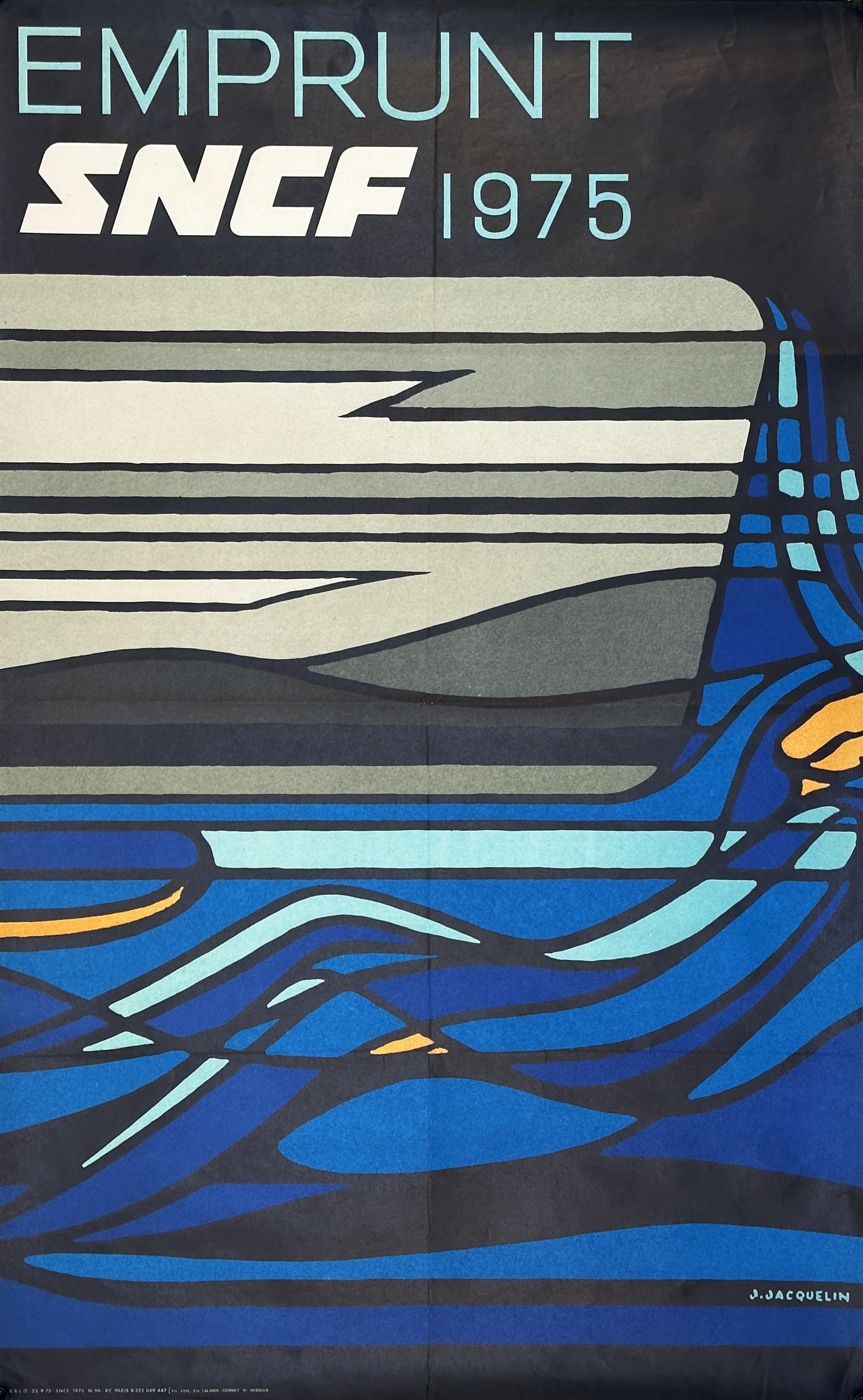 Emprunt SNCF - Authentic Vintage Poster