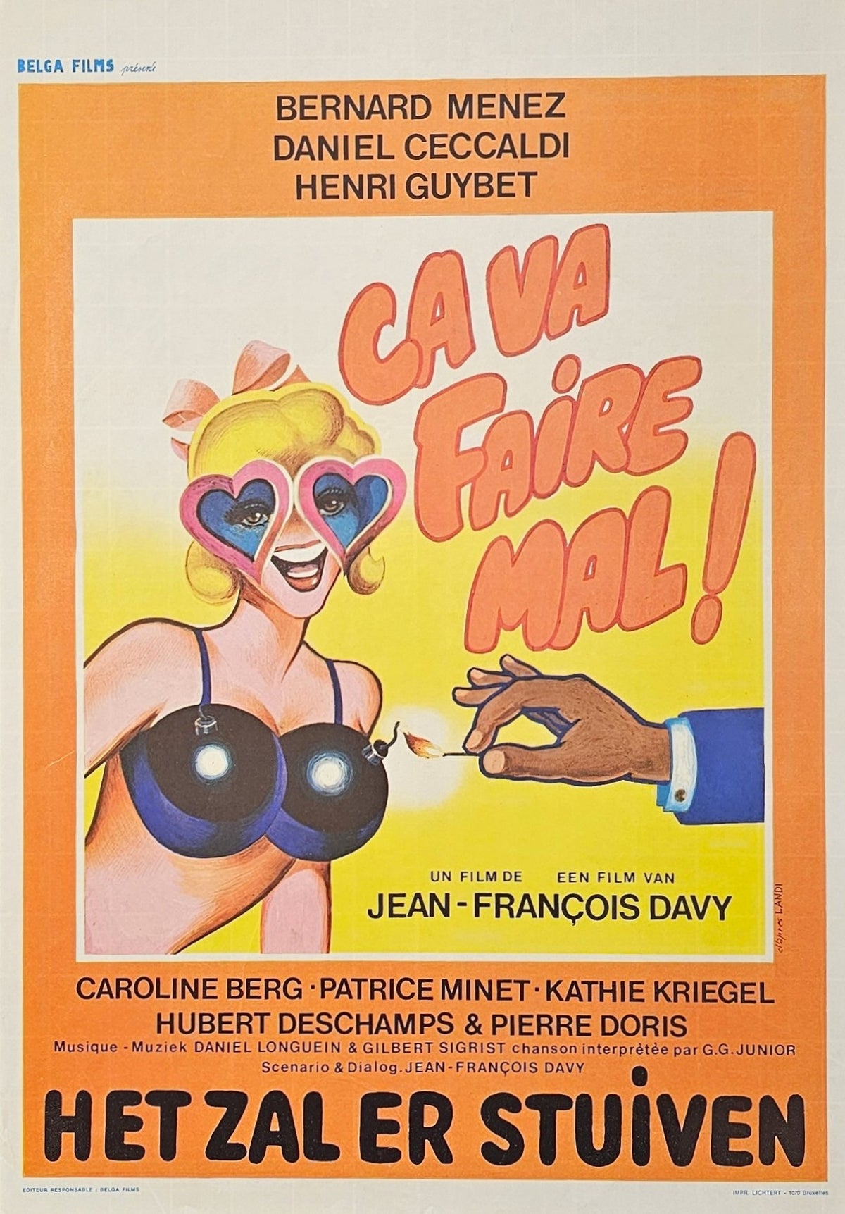 There Will be Fireworks- Belgian Release Poster - Authentic Vintage Posters