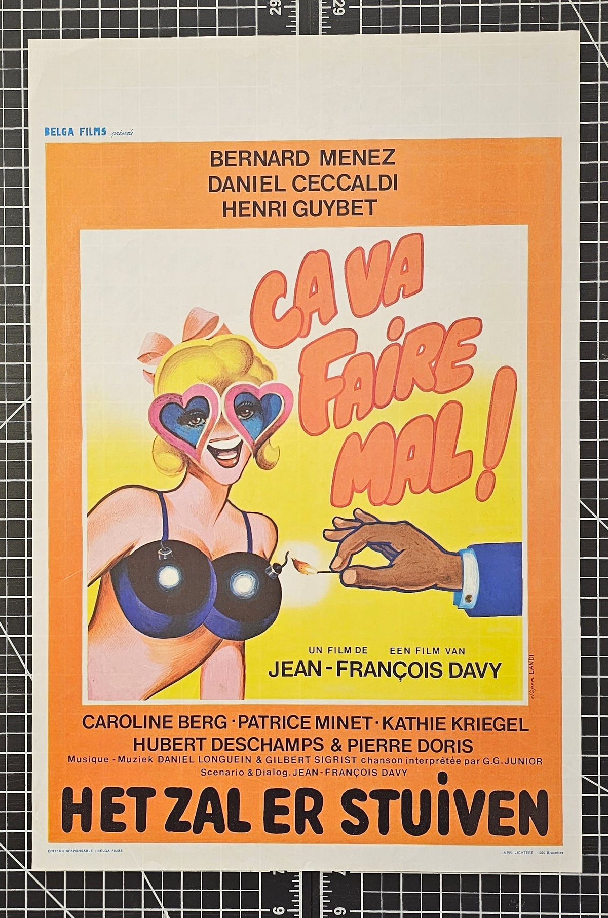 There Will be Fireworks- Belgian Release Poster - Authentic Vintage Posters