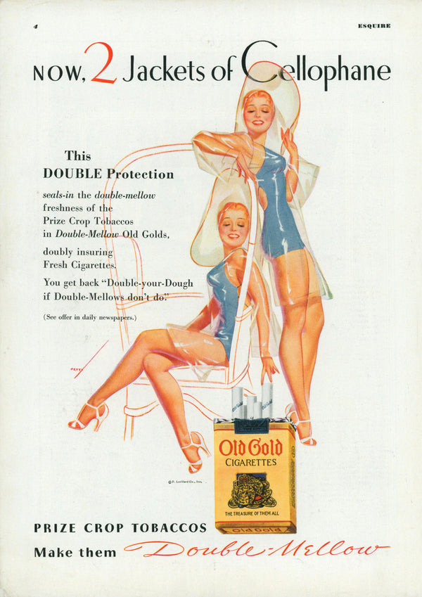 Esquire Illustration- Cellophane Girls - Authentic Vintage Vintage Ad