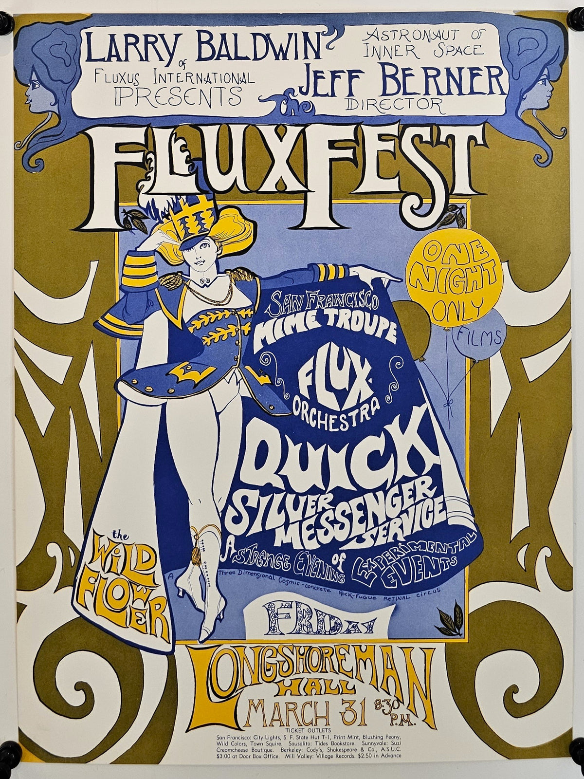 Fluxfest, SF Mime Troupe - Original Vintage Poster