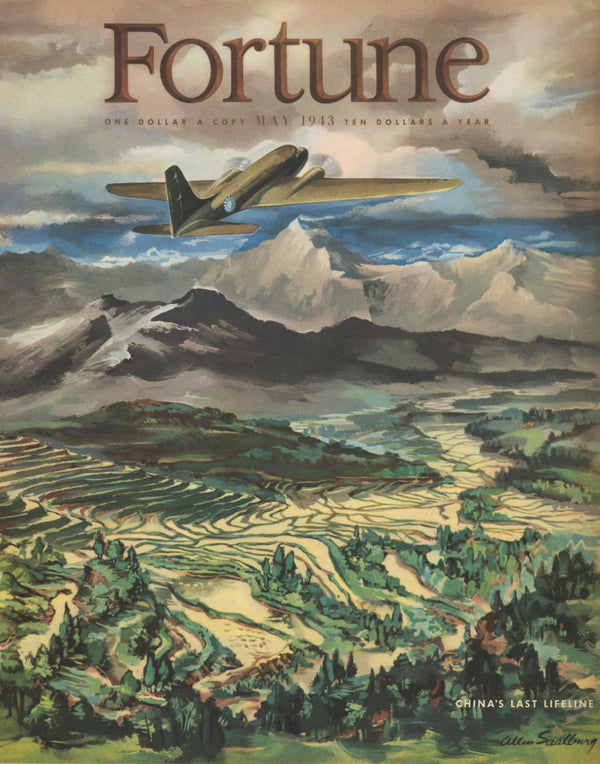 China's Last Lifeline- Fortune Magazine - Authentic Vintage Cover Art