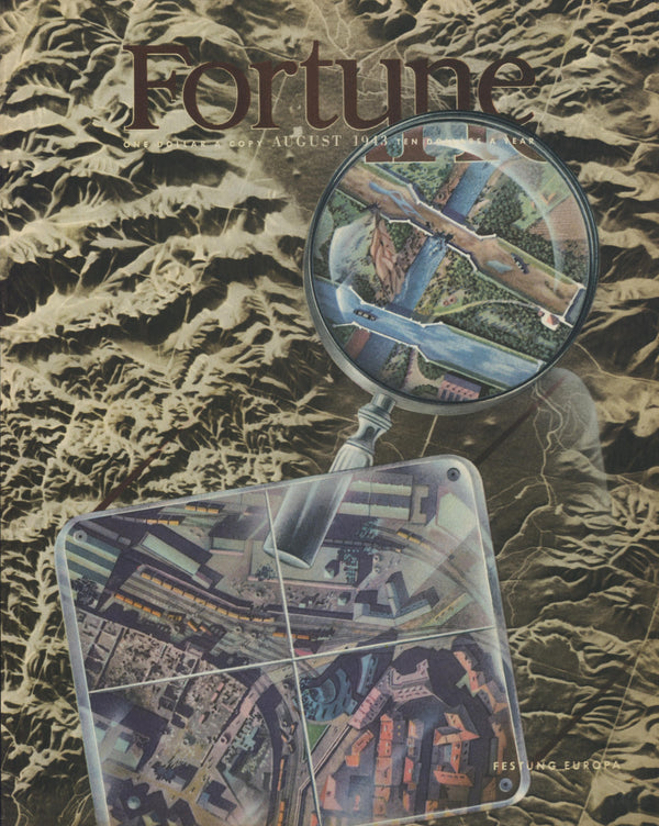 Fortress Europa- Fortune Magazine - Authentic Vintage Cover Art