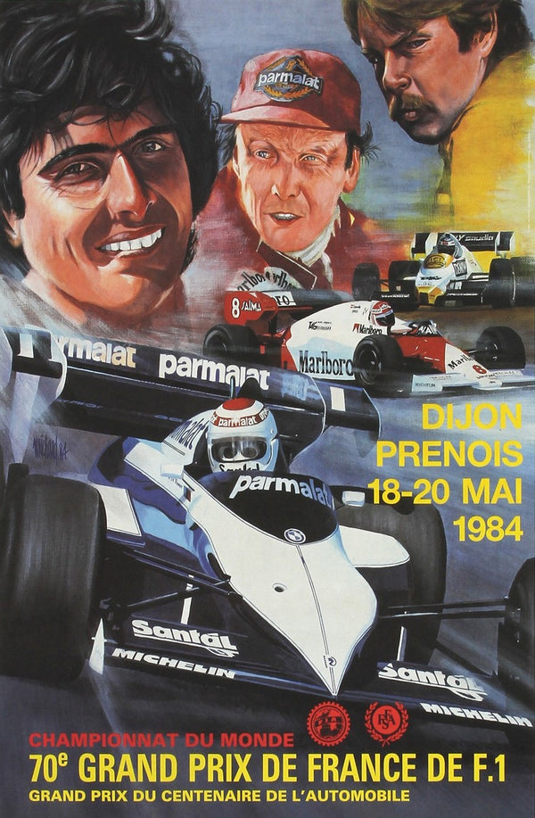 Grand Prix de France, Formula 1 - Authentic Vintage Poster