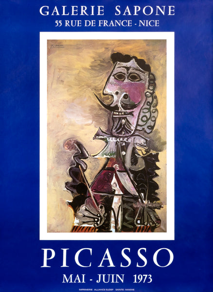 Picasso- Galerie Sapone - Authentic Vintage Poster