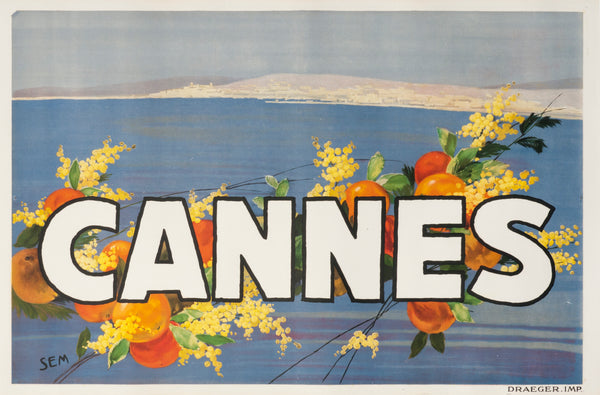 Cannes by SEM - Authentic Vintage Poster