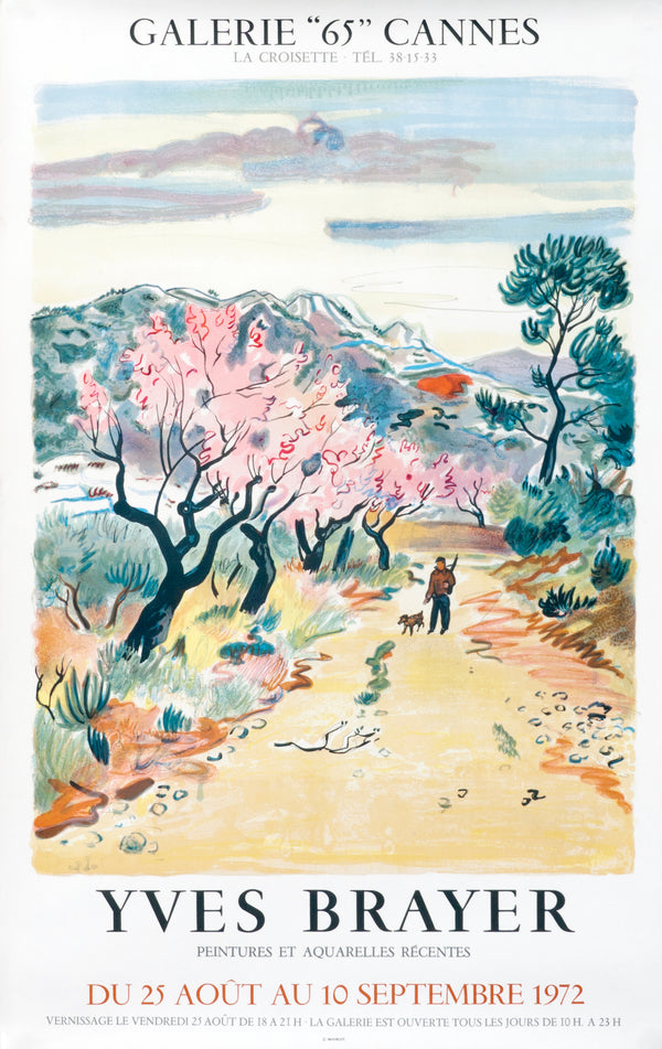 Yves Brayer- Galerie "65" Cannes - Authentic Vintage Poster