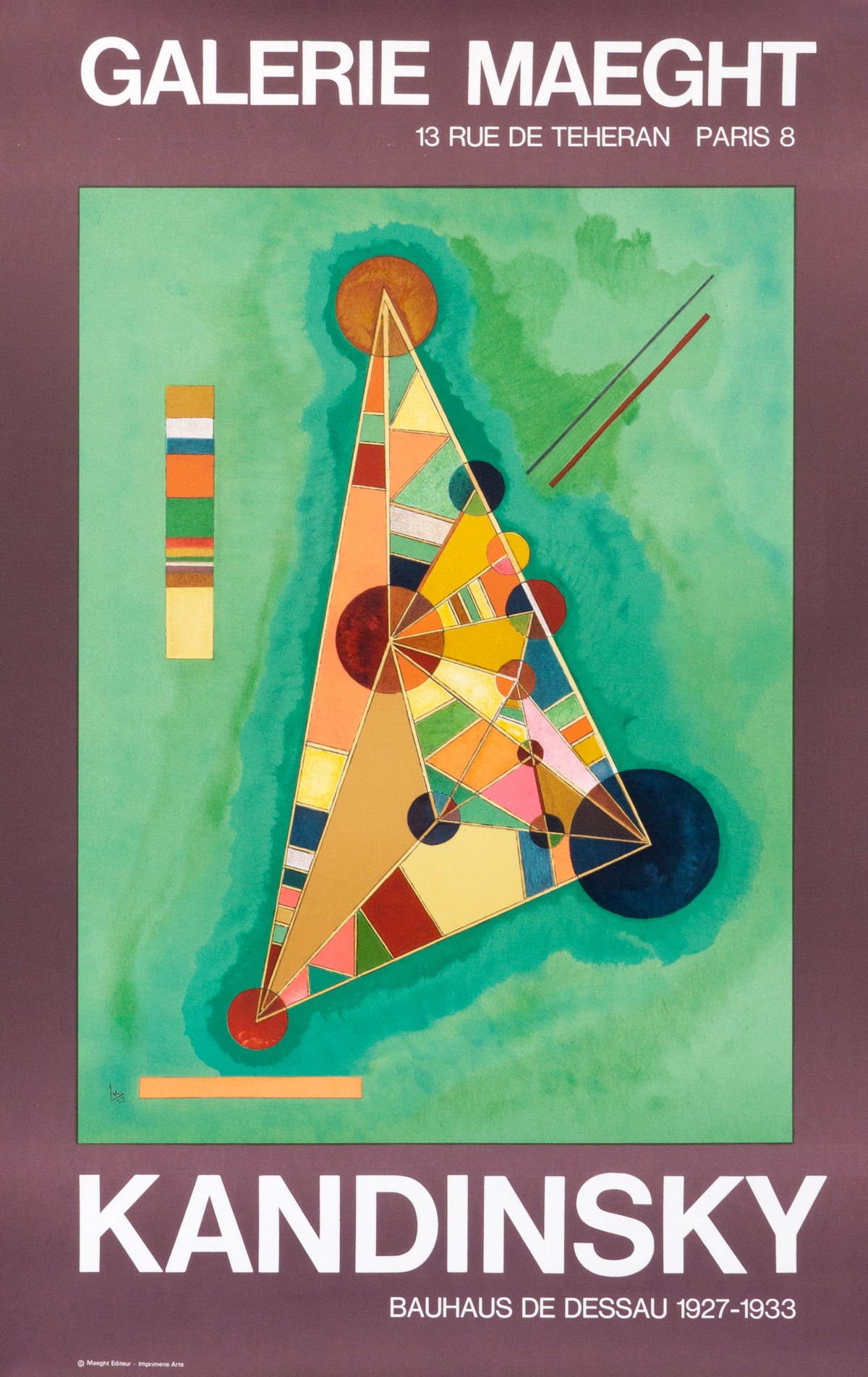 Kandinsky, Bauhaus of Dessau - Authentic Vintage Poster