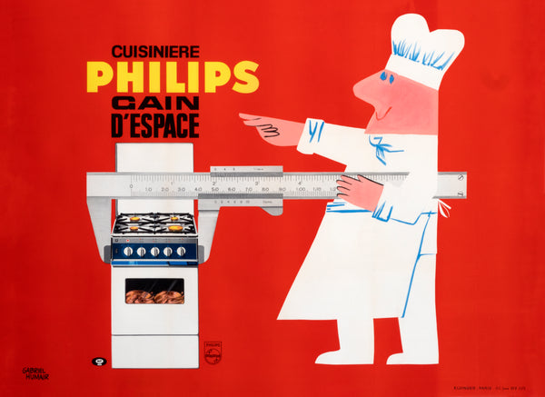 Cuisinière Philips by Humair - Authentic Vintage Poster