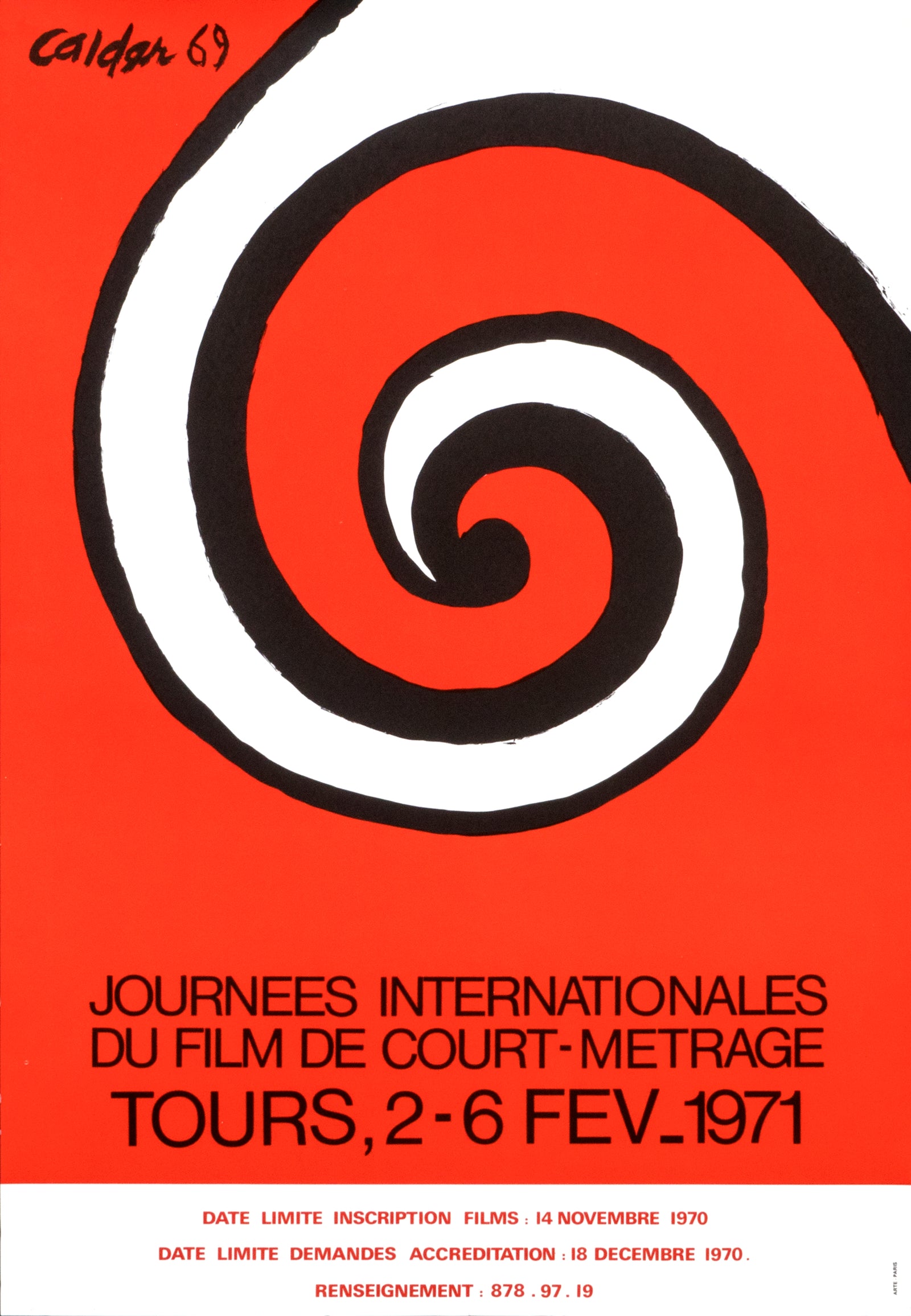 Journées Internationales du Film, Calder - Authentic Vintage Poster