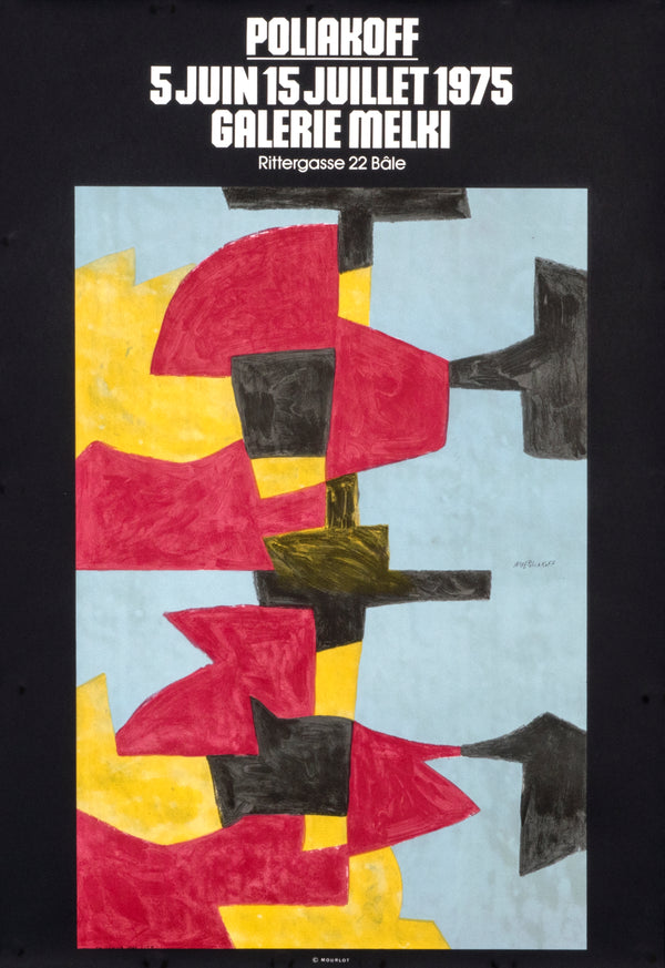 Serge Poliakoff- Galerie Melki - Authentic Vintage Poster