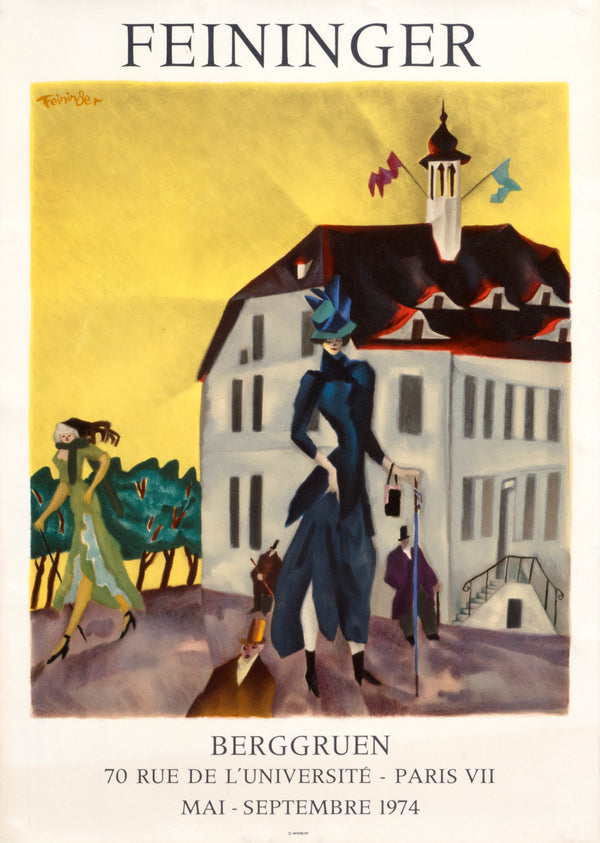Lyonel Feininger- Galerie Berggruen - Authentic Vintage Poster