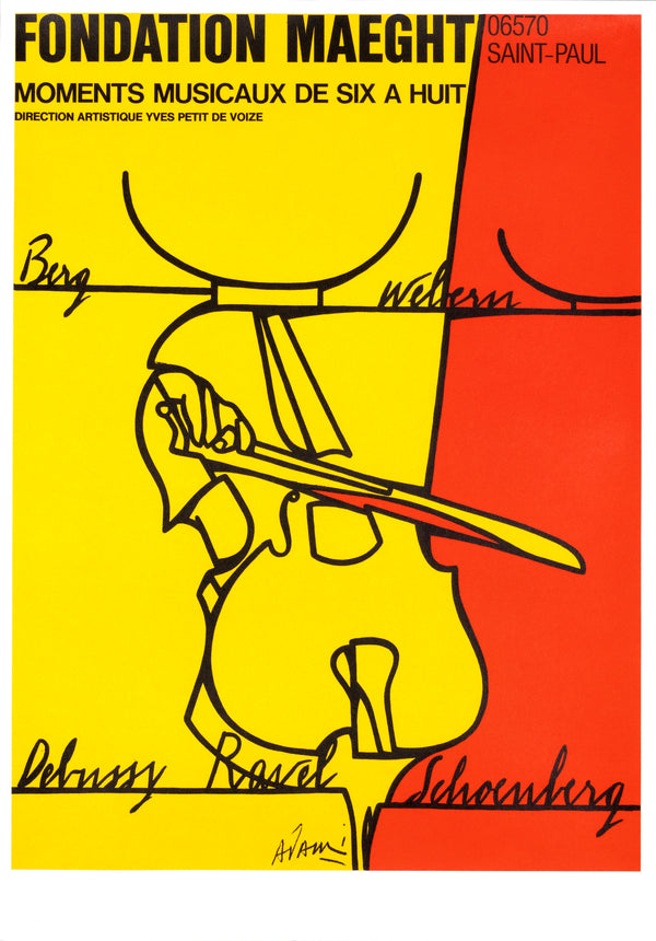 Fondation Maeght, Moments Musicaux - Authentic Vintage Poster