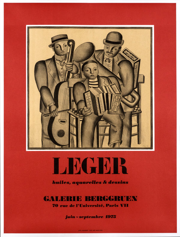 Leger- Galerie Berggruen, Paris - Authentic Vintage Poster