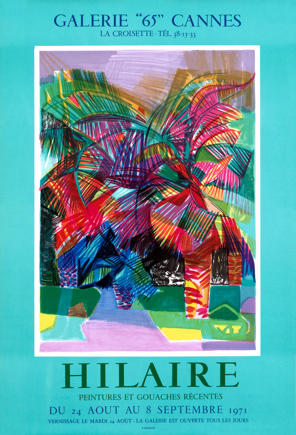Hilaire - Galerie "65" Cannes - Authentic Vintage Poster