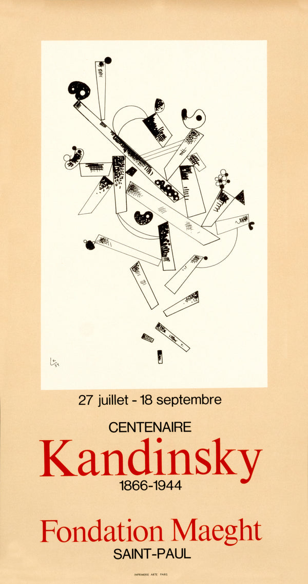Centenaire Kandinsky, Fondation Maeght - Authentic Vintage Poster