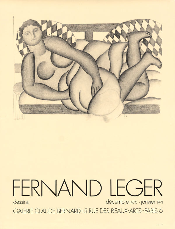Fernand Leger- Galerie Claude Bernard - Authentic Vintage Poster