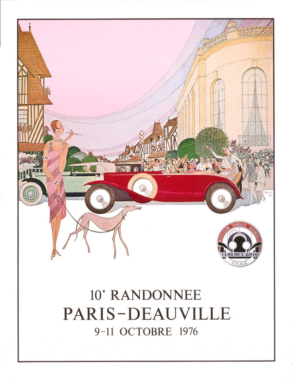 Randonnée Paris–Deauville, French Auto Club - Authentic Vintage Poster