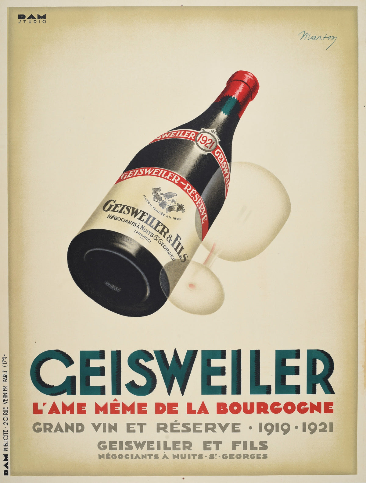 Geisweiller - Authentic Vintage Poster