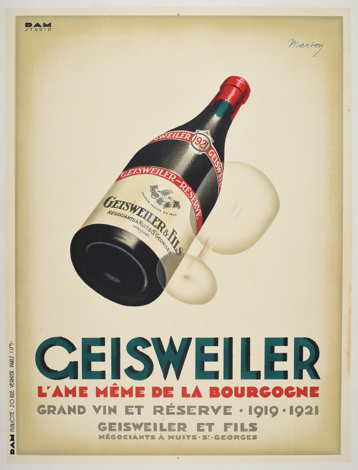 Geisweiller - Authentic Vintage Poster
