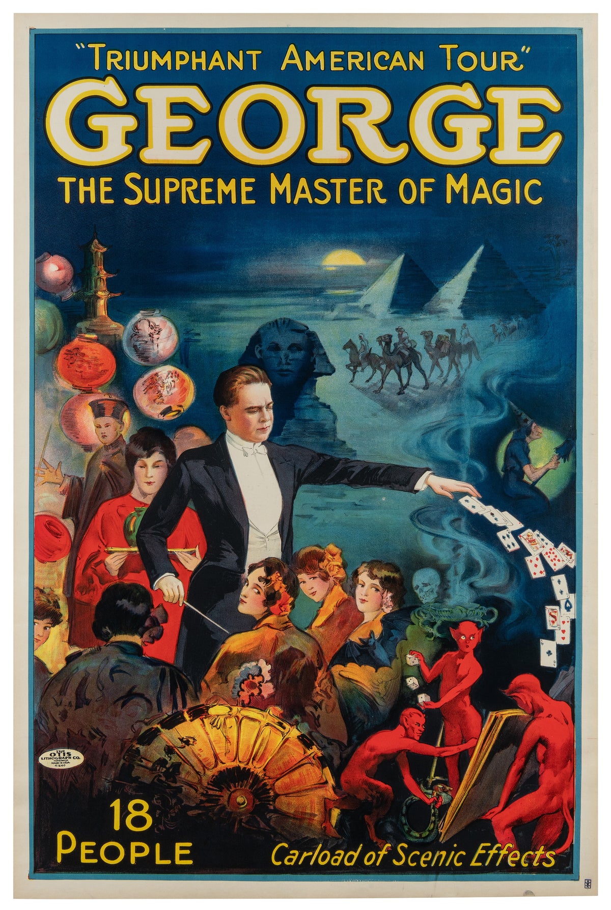 George, The Supreme Master of Magic - Authentic Vintage Poster