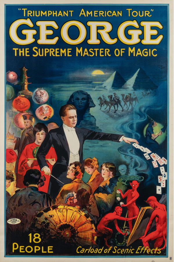 George, The Supreme Master of Magic - Authentic Vintage Poster