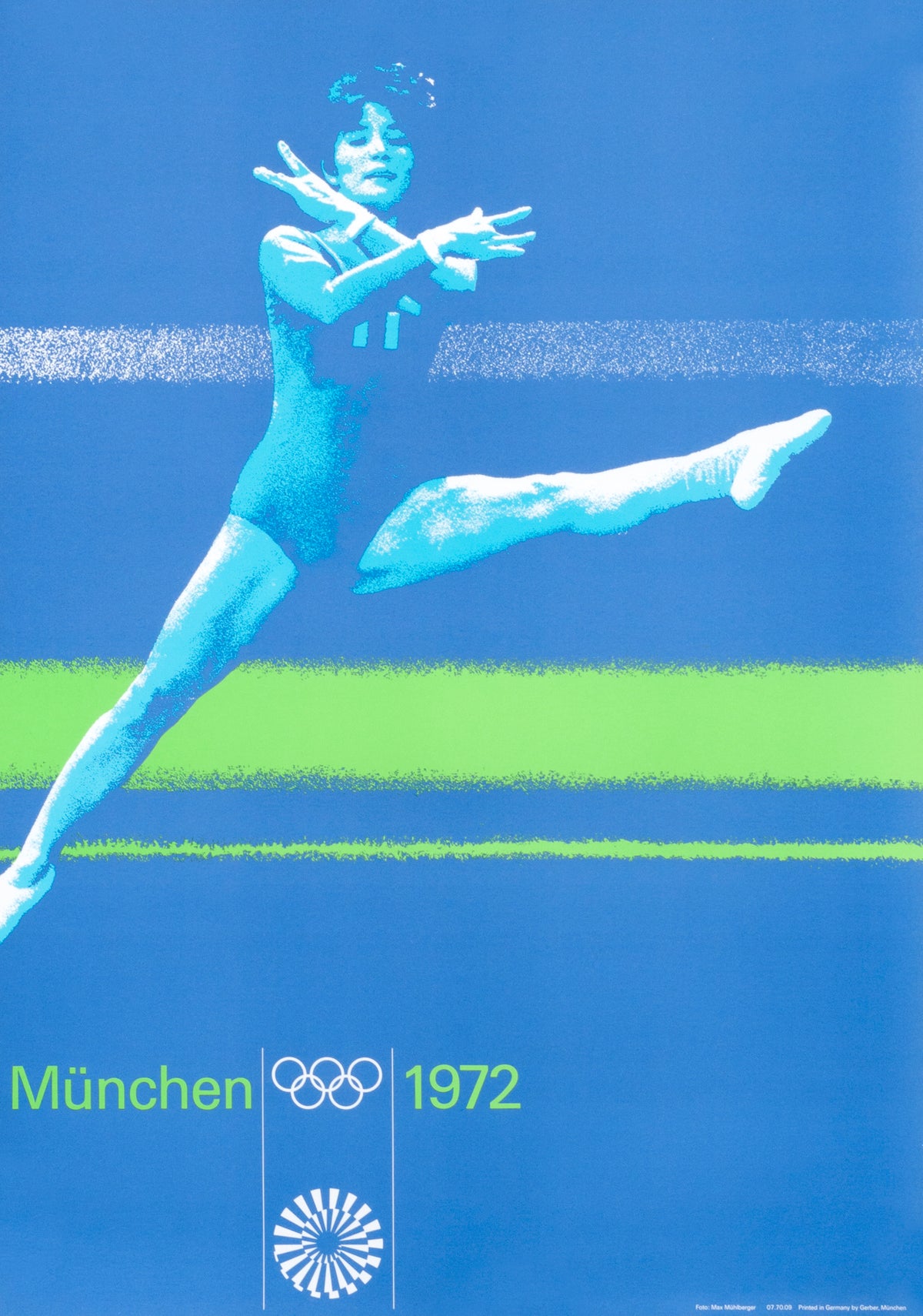 Women's Gymnastics- Munich Olympics - Authentic Vintage Poster