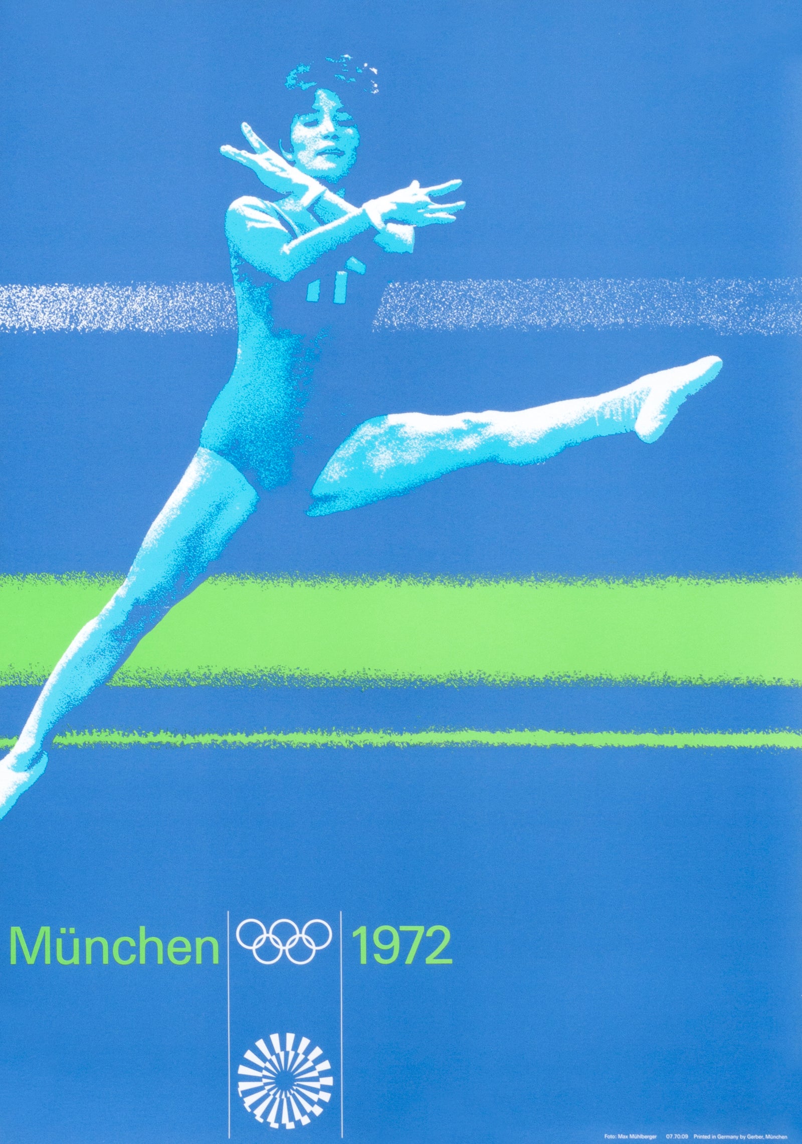 Women's Gymnastics- Munich Olympics - Authentic Vintage Poster